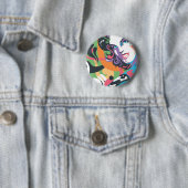 Badge Rond 5 Cm Supergirl Color Splash Swils 4 (En situation)