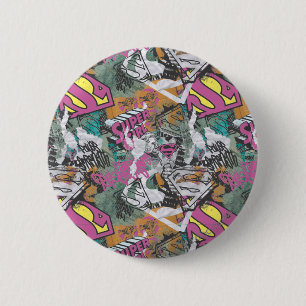 Badge Rond 5 Cm Supergirl Comic Capers Motif 10
