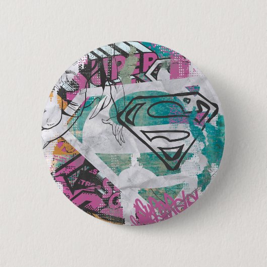 Badge Rond 5 Cm Supergirl Comic Capers Motif 11 (Devant)