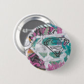 Badge Rond 5 Cm Supergirl Comic Capers Motif 11 (Devant & derrière)