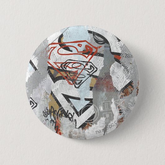 Badge Rond 5 Cm Supergirl Comic Capteurs Motif 1 (Devant)