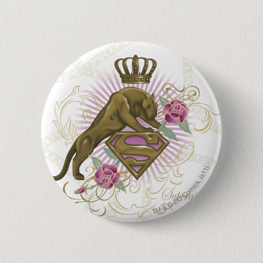 Badge Rond 5 Cm Supergirl Golden Cat 4 (Devant)