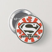Badge Rond 5 Cm Supergirl J-Pop 7 (Devant & derrière)