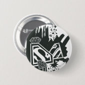 Badge Rond 5 Cm Supergirl Keep it Fresh 2 (Devant & derrière)