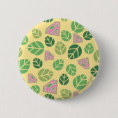 Badge Rond 5 Cm Supergirl Leaf Pattern (Devant)