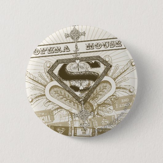 Badge Rond 5 Cm Supergirl Opera House (Devant)