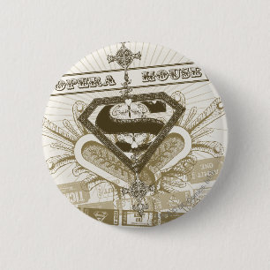 Badge Rond 5 Cm Supergirl Opera House