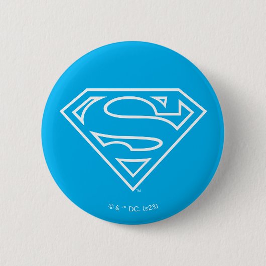 Badge Rond 5 Cm Supergirl Outline S-Shield (Devant)