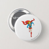 Badge Rond 5 Cm Supergirl prête à partir (Devant & derrière)
