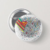 Badge Rond 5 Cm Supergirl Random World 2 (Devant & derrière)
