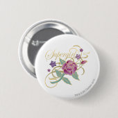 Badge Rond 5 Cm Supergirl Rose (Devant & derrière)