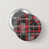 Badge Rond 5 Cm Supergirl Roses (Devant & derrière)