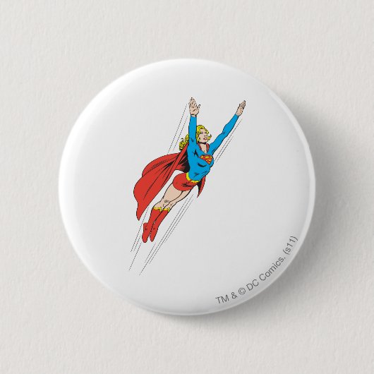 Badge Rond 5 Cm Supergirl s'enfonce haut (Devant)