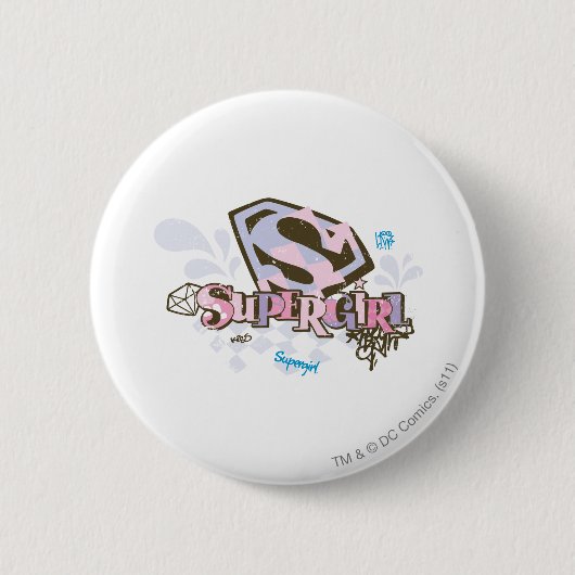 Badge Rond 5 Cm Supergirl So Fabulous 1 (Devant)