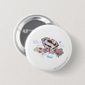 Badge Rond 5 Cm Supergirl So Fabulous 1 (Devant & derrière)