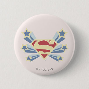 Badge Rond 5 Cm Supergirl Stars S-Shield