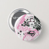 Badge Rond 5 Cm Supergirl Totalement Fabuleux (Devant & derrière)