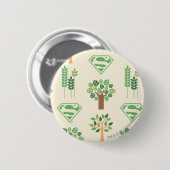 Badge Rond 5 Cm Supergirl Trees (Devant & derrière)