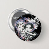 Badge Rond 5 Cm Supergirl Visage Collage (Devant & derrière)