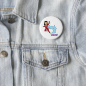 Badge Rond 5 Cm Superhero - Moyen (En situation)