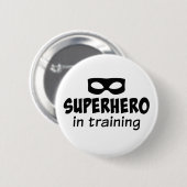 Badge Rond 5 Cm Superhéros en formation (Devant & derrière)