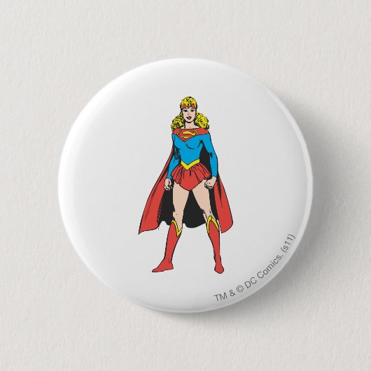 Badge Rond 5 Cm Superigirl Stands (Devant)