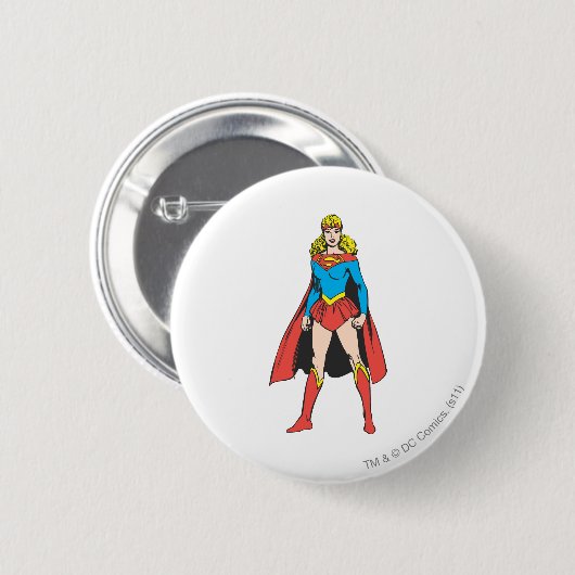 Badge Rond 5 Cm Superigirl Stands (Devant & derrière)