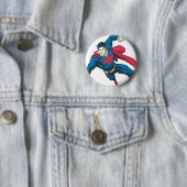 Badge Rond 5 Cm Superman 4 (En situation)