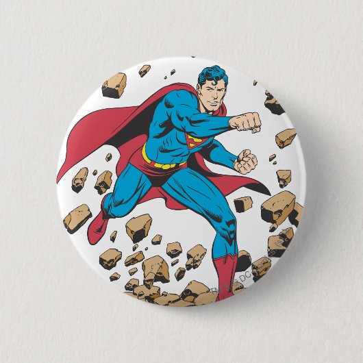Badge Rond 5 Cm Superman 62 (Devant)