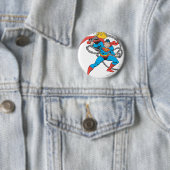 Badge Rond 5 Cm Superman casse les chaînes 3 (En situation)