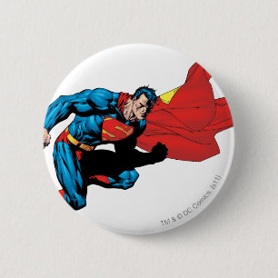 Badge Rond 5 Cm Superman dans l'ombre 2