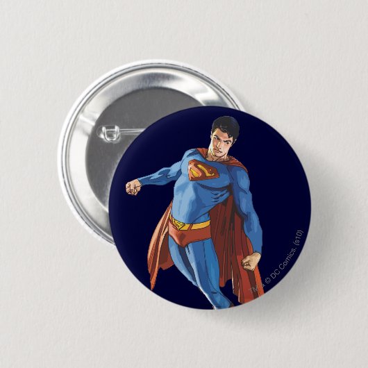 Badge Rond 5 Cm Superman, en bas (Devant & derrière)