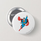 Badge Rond 5 Cm Superman Poing droit levé (Devant & derrière)
