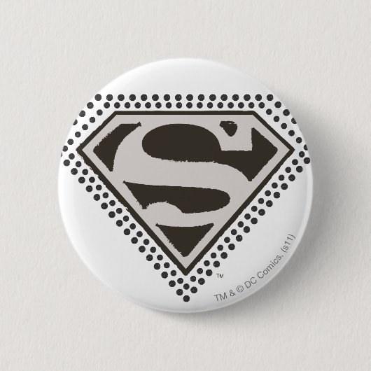Badge Rond 5 Cm Superman S-Shield | C'est Showtime ! Logo (Devant)