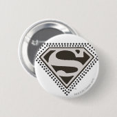 Badge Rond 5 Cm Superman S-Shield | C'est Showtime ! Logo (Devant & derrière)