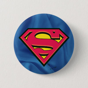 Badge Rond 5 Cm Superman S-Shield Logo classique