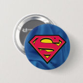 Badge Rond 5 Cm Superman S-Shield | Logo classique (Devant & derrière)