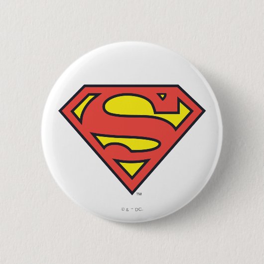 Badge Rond 5 Cm Superman S-Shield | Logo Superman (Devant)