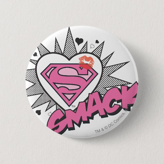 Badge Rond 5 Cm Superman - Smack (Devant)