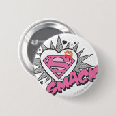 Badge Rond 5 Cm Superman - Smack (Devant & derrière)