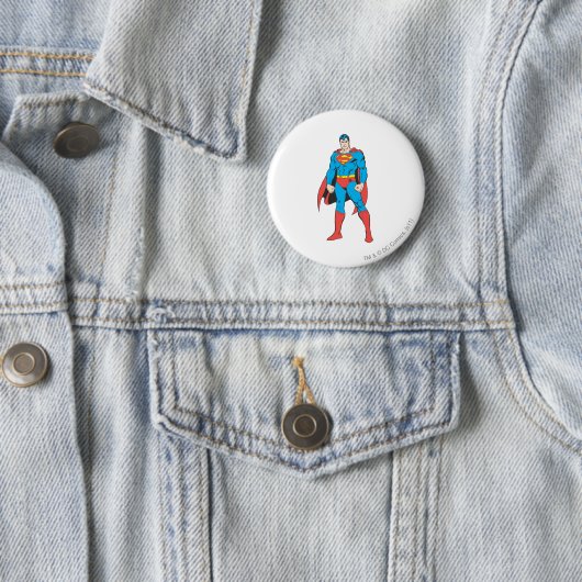 Badge Rond 5 Cm Superman Standing (En situation)