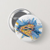 Badge Rond 5 Cm Superman Stylisé | Logo de démarrage (Devant & derrière)