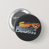 Badge Rond 5 Cm Superman Tout puissant (Devant & derrière)