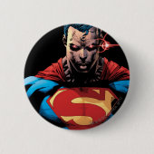 Badge Rond 5 Cm Superman - Vision laser (Devant)