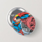 Badge Rond 5 Cm Superman X-Ray Vision (Devant & derrière)