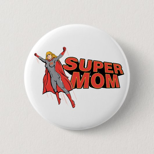 Badge Rond 5 Cm Supermom (Devant)