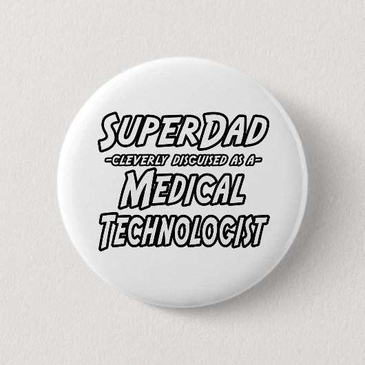 Badge Rond 5 Cm SuperPapa... (Devant)