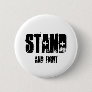 BADGE ROND 5 CM SUPPORT, ET COMBAT