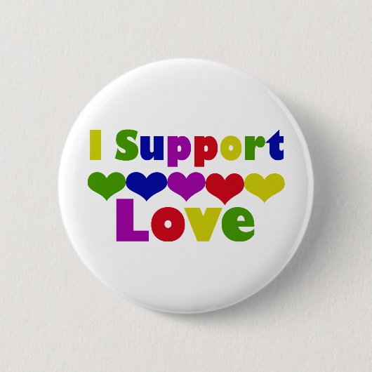 Badge Rond 5 Cm Support Love (Devant)