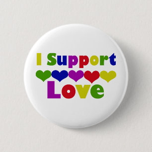 Badge Rond 5 Cm Support Love